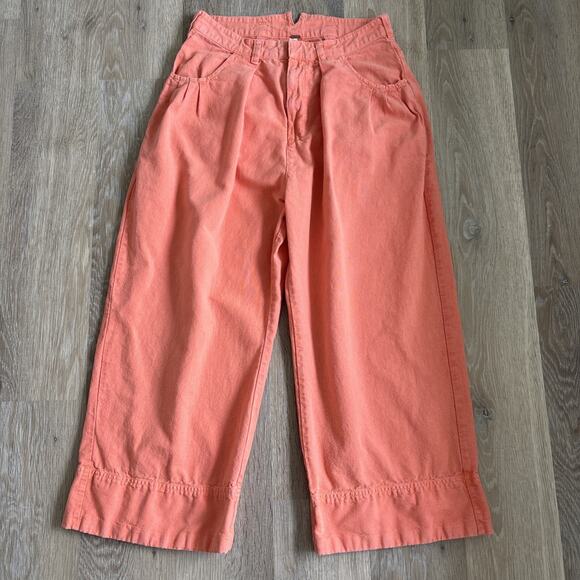 Free People Coral Cropped Pants - Picture 1 of 13